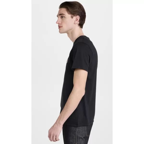 Maison Kitsune Mens Double Fox Head Patch Classic TeeAnthracite