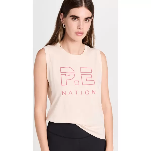 PE NATION Womens Shuffle TankPearled Ivory