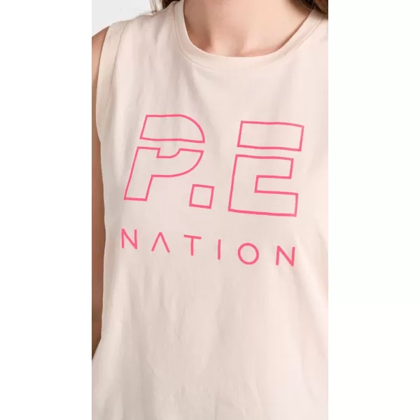 PE NATION Womens Shuffle TankPearled Ivory