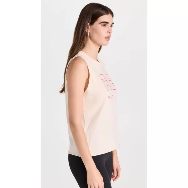 PE NATION Womens Shuffle TankPearled Ivory