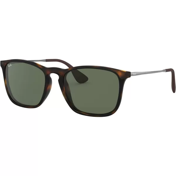 RayBan RB4187 Chris Square SunglassesLight HavanaDark Green