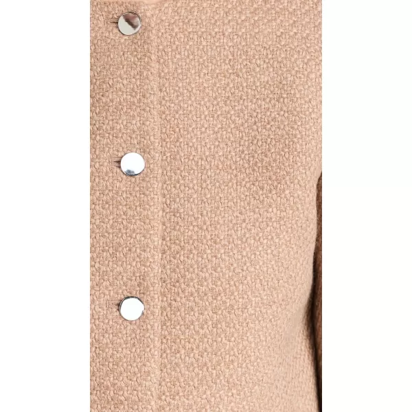 Theory Womens Holiday Tweed Cropped JacketPalomino