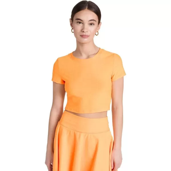 Beyond Yoga Womens Featherweight Perspective Cropped TopMango Pop Heather