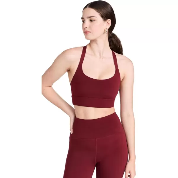 Beyond Yoga Womens Powerbeyond Strive Long Line BraCalifornia Merlot