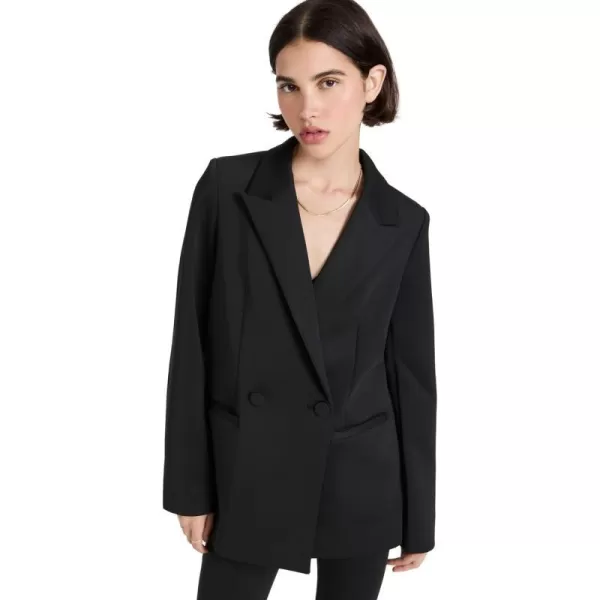 Good American Womens Scuba Blazer 20Black001