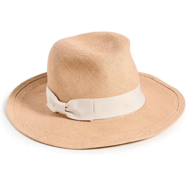 Hat Attack Womens Panama Continental HatPecanIvory