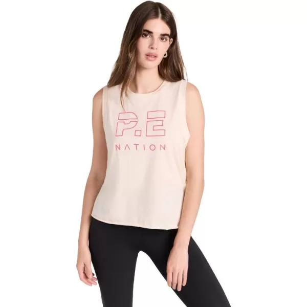 PE NATION Womens Shuffle TankPearled Ivory