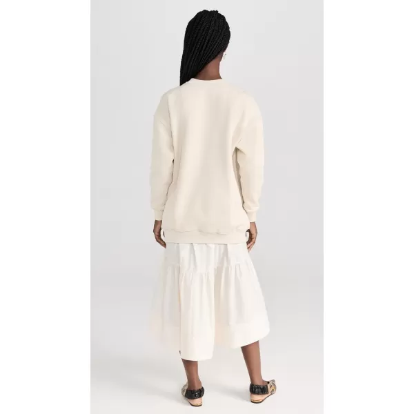 31 Phillip Lim Womens French Terry Oversized Poplin Combo DressEcru