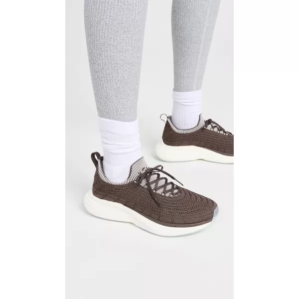 APL Athletic Propulsion Labs Womens Techloom Zipline SneakersChocolateIvoryRibbed