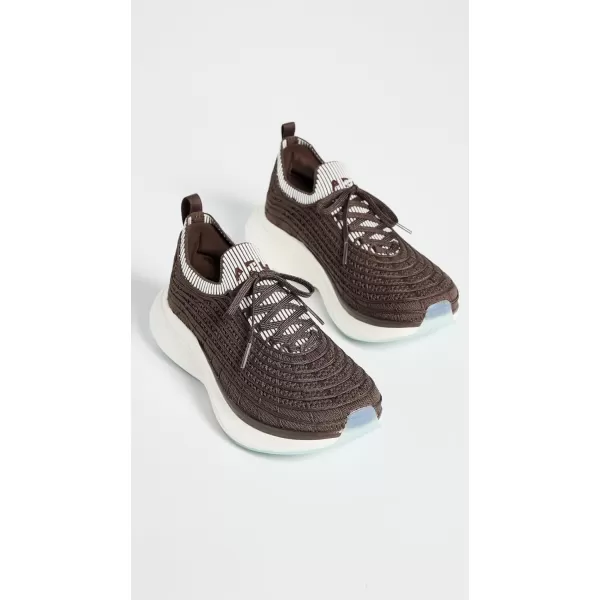 APL Athletic Propulsion Labs Womens Techloom Zipline SneakersChocolateIvoryRibbed