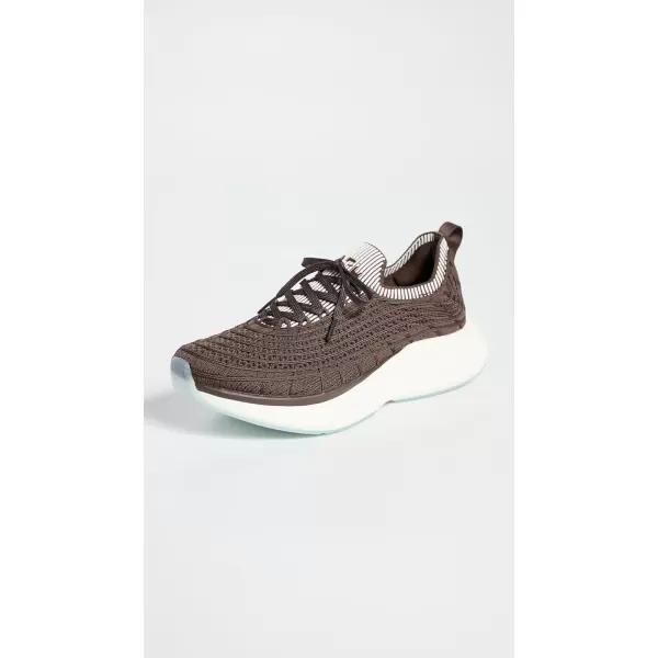 APL Athletic Propulsion Labs Womens Techloom Zipline SneakersChocolateIvoryRibbed