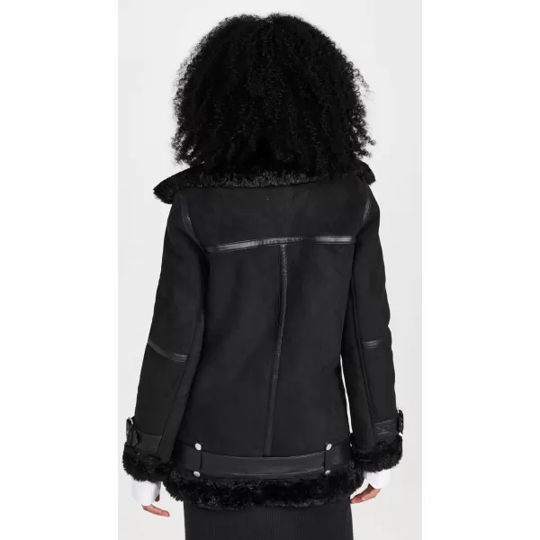 Avec Les Filles Womens Biker JacketBlack