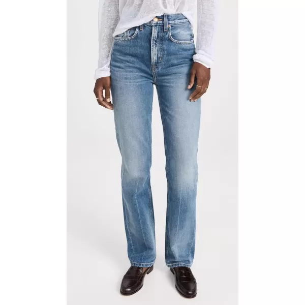 B Sides Womens Louis Long High Straight JeansHyde Wash