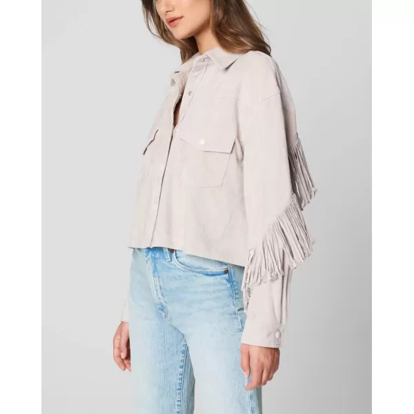 BLANKNYC womens Luxury Clothing Faux Suede Fringe Shirt Jacket Comfortable amp Stylish CoatBehind the Scenes