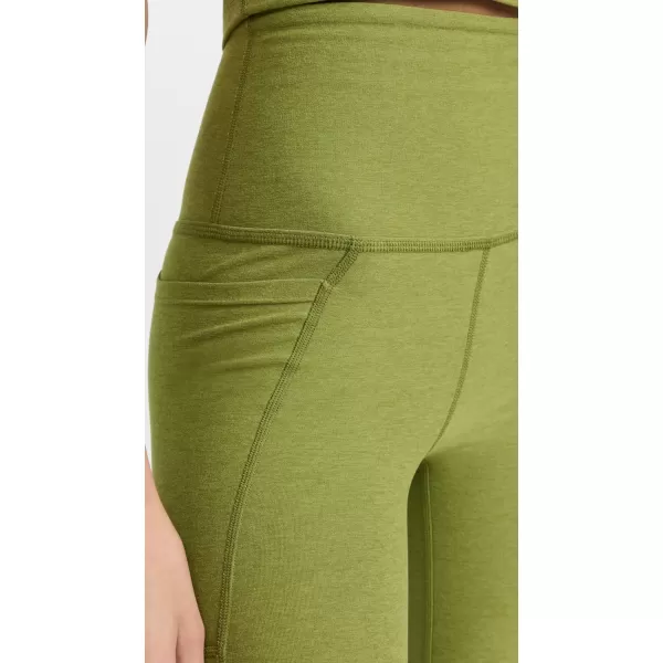 Beyond Yoga Womens Spacedye Out of Pocket High Waisted Capri LeggingsFern Green Heather