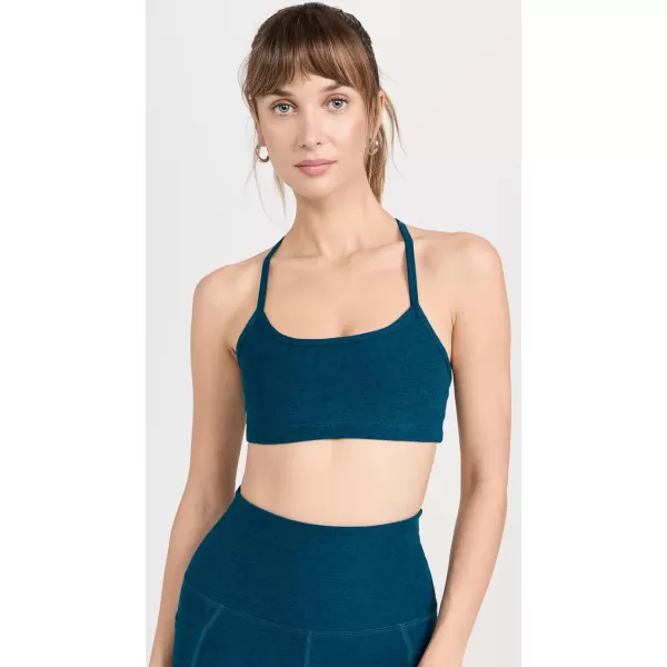 Beyond Yoga Womens Spacedye Slim Racerback BraBlue Gem Heather