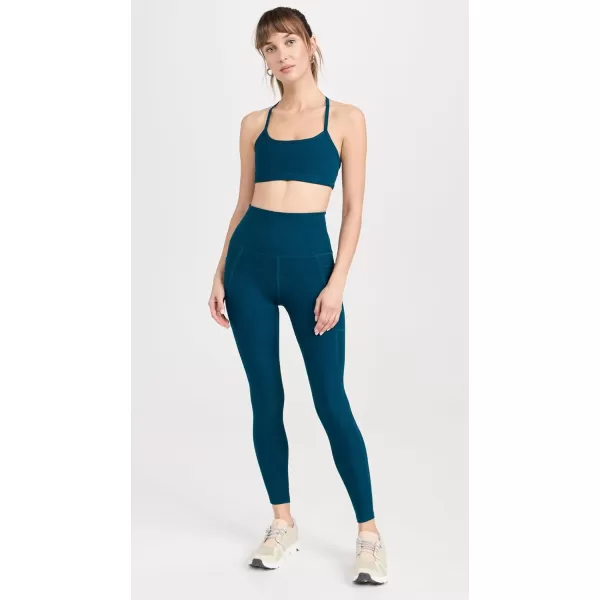 Beyond Yoga Womens Spacedye Slim Racerback BraBlue Gem Heather