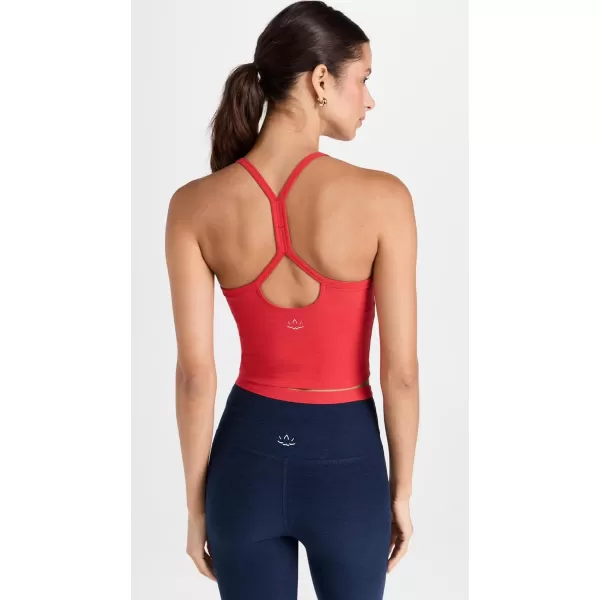 Beyond Yoga Womens Spacedye Slim Racerback Cropped TankCandy Apple