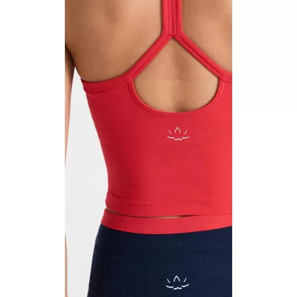 Beyond Yoga Womens Spacedye Slim Racerback Cropped TankCandy Apple