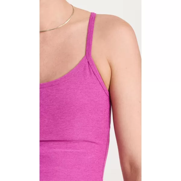 Beyond Yoga Womens Spacedye Slim Racerback Cropped TankMagenta Heather