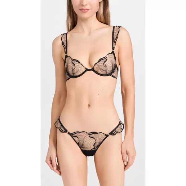 Bluebella Womens Marabel BriefsBlackSheer