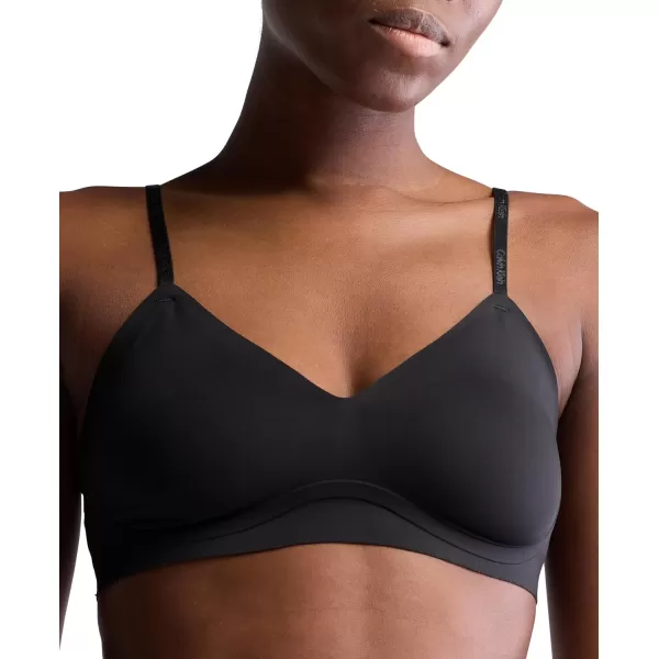 Calvin Klein Womens Invisibles Gel Wire Lightly Lined BraletteBlack