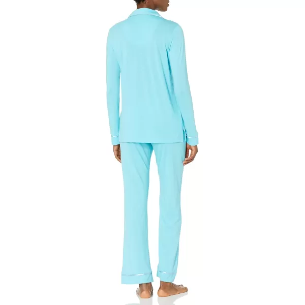 Cosabella Womens Bella Long Sleeve Top amp Pant PJ SetTurcheseBlu Venezia