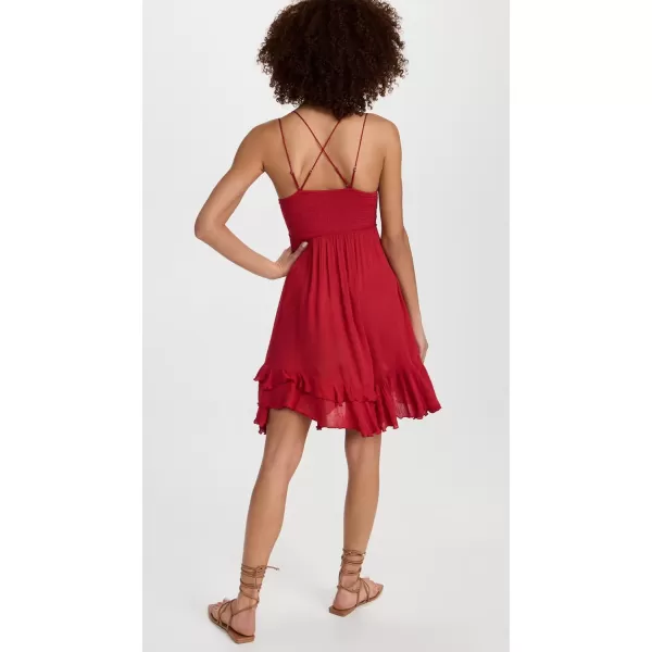 FP Movement Womens Adella Slip DressRed