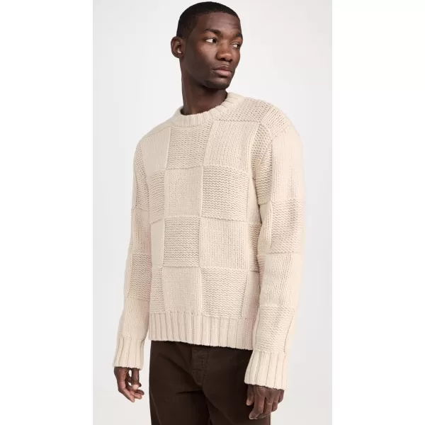 FRAME Mens Grid SweaterOatmeal