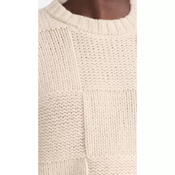 FRAME Mens Grid SweaterOatmeal