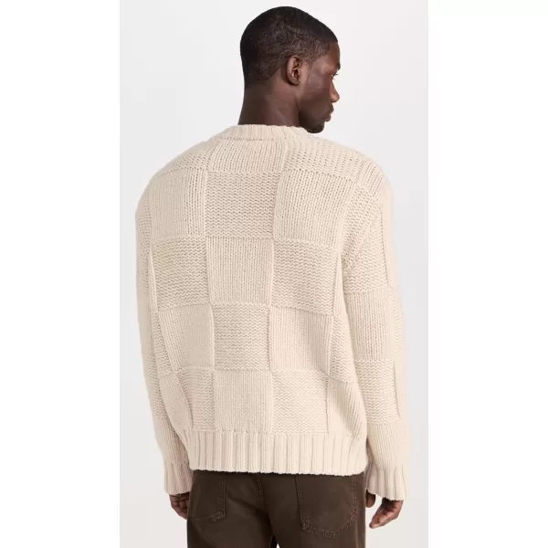 FRAME Mens Grid SweaterOatmeal