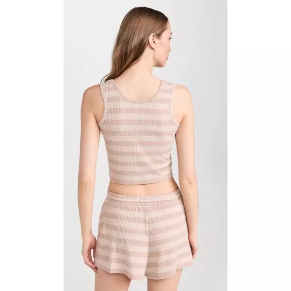 Honeydew Intimates Womens Shortie SetWheat Stripe