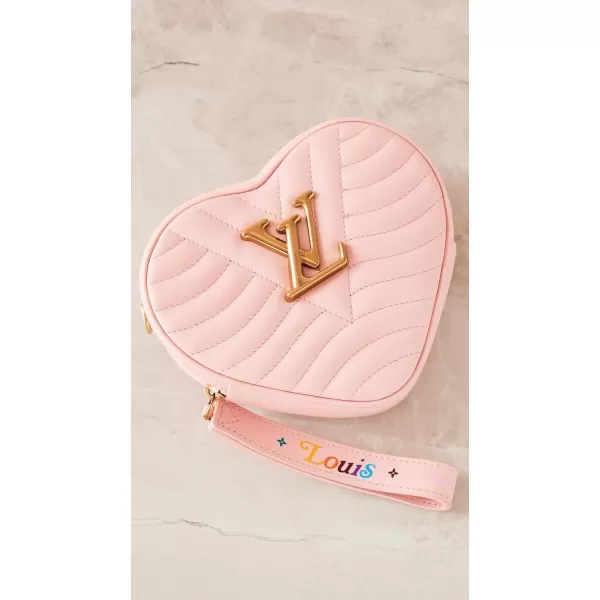 Louis Vuitton Womens PreLoved New Wave Heart Crossbody Bag CalfskinPink