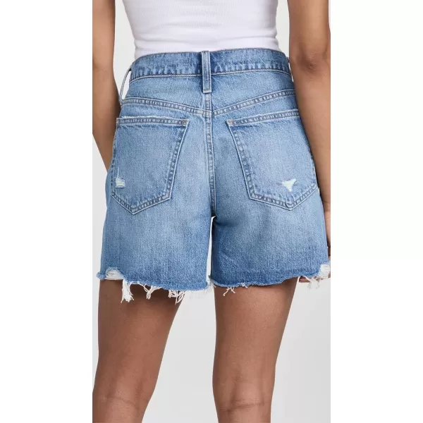 Madewell Womens Relaxed MidLength Denim Shorts in Brockport WashBrockport Wash