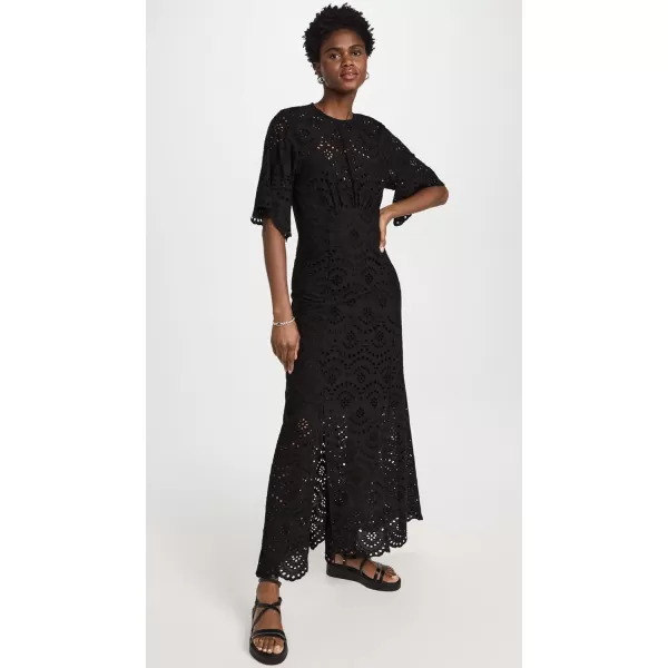 Natalie Martin Collection Womens Lily DressMarrakech Embroidery Nero