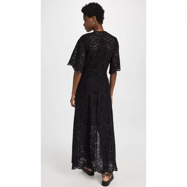 Natalie Martin Collection Womens Lily DressMarrakech Embroidery Nero