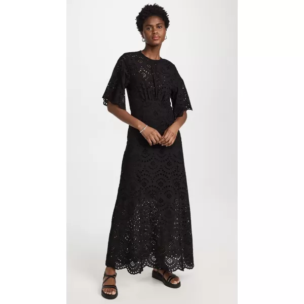 Natalie Martin Collection Womens Lily DressMarrakech Embroidery Nero