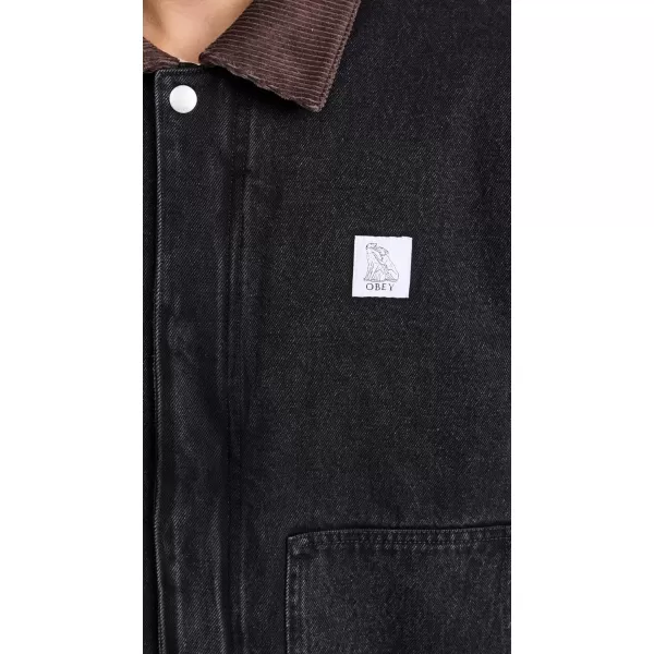 OBEY Mens Work Around JacketFaded Black