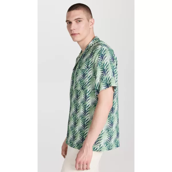 Onia Mens Viscose Convertible Camp ShirtPalm Frond Mlti