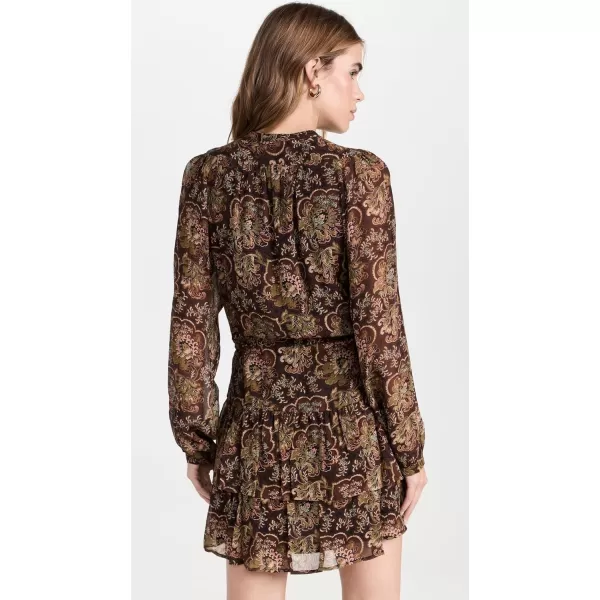 PAIGE Womens Elias DressBlackBrown