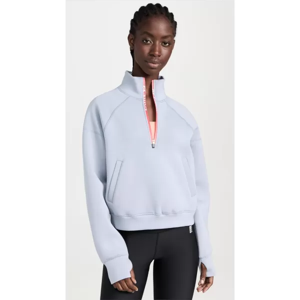 PE NATION Womens Pressback SweaterGray Dawn