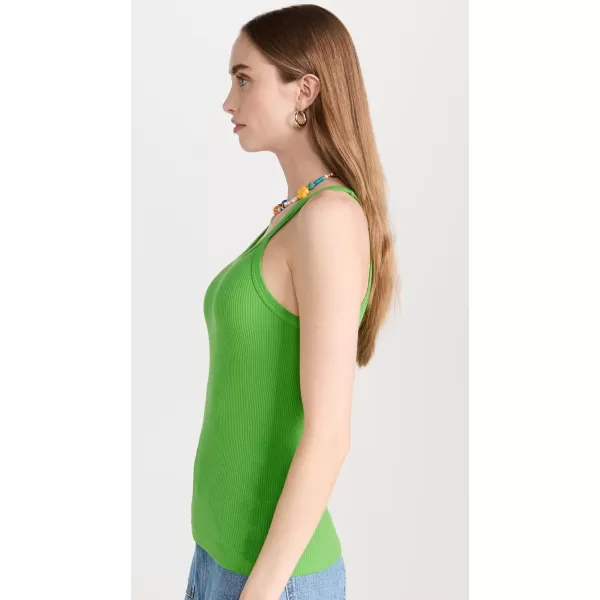 REDONE Womens Ribbed TankPeridot