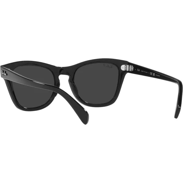 RayBan RB0707s Square SunglassesBlackPolarized Black