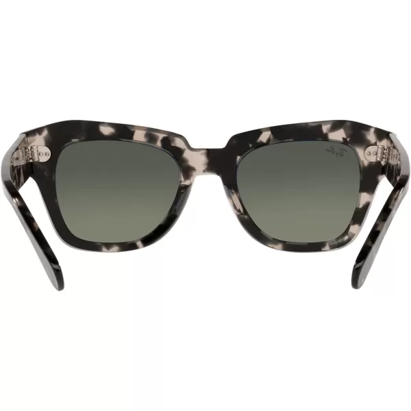 RayBan RB2186 State Street Square SunglassesGrey HavanaGrey Gradient