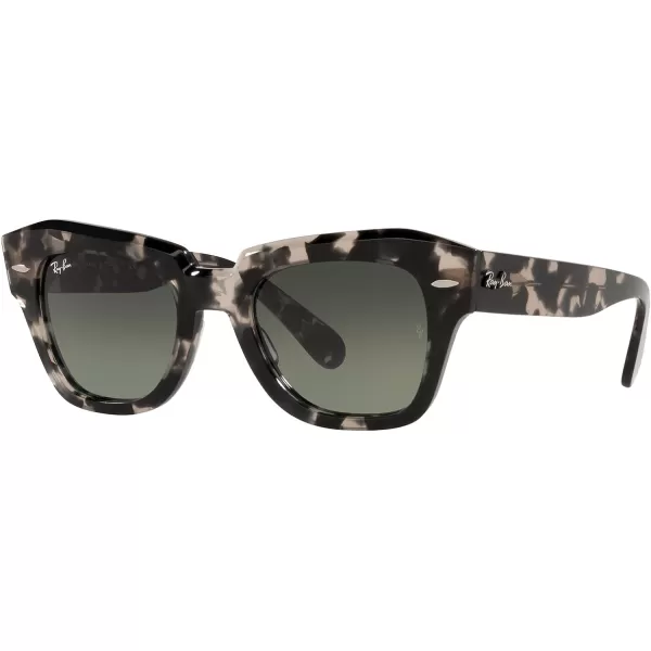 RayBan RB2186 State Street Square SunglassesGrey HavanaGrey Gradient