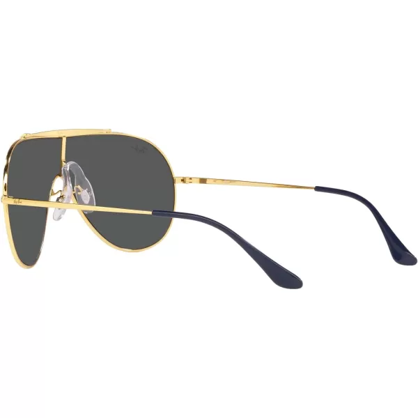 RayBan RB3597 Wings Shield SunglassesLegend GoldDark Grey