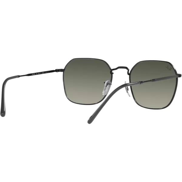 RayBan Rb3694 Jim Square SunglassesBlackGrey Gradient