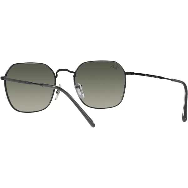 RayBan Rb3694 Jim Square SunglassesBlackGrey Gradient