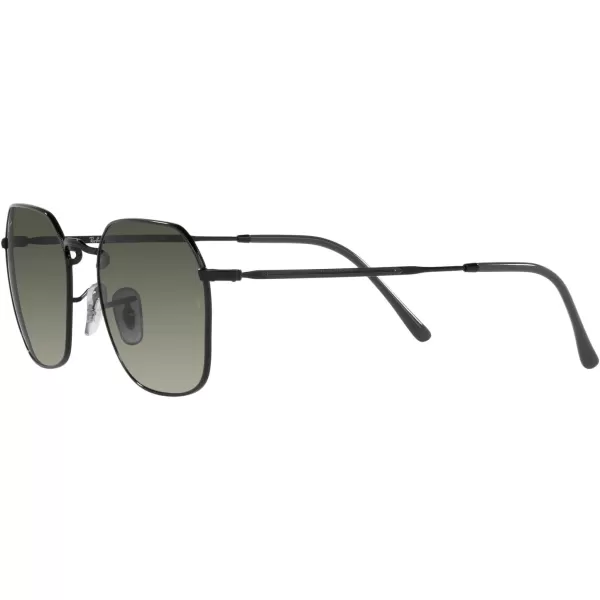 RayBan Rb3694 Jim Square SunglassesBlackGrey Gradient