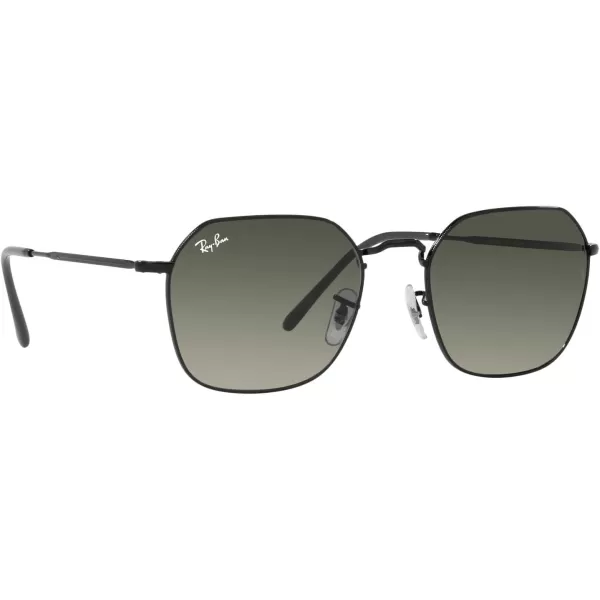 RayBan Rb3694 Jim Square SunglassesBlackGrey Gradient